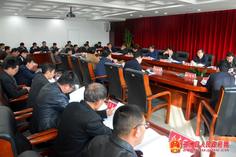 叶庆隆主持召开县政府第三次常务会议